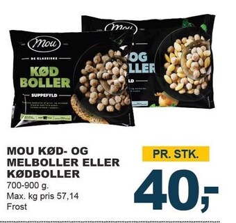 Let-Køb Mou kød-og melboller el. kødboller tilbud