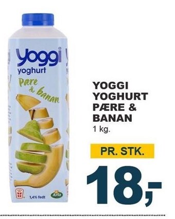 Let-Køb Yoggi yoghurt pære & banan tilbud