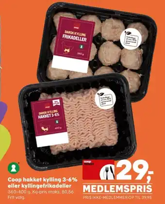 Kvickly Coop hakket kylling tilbud