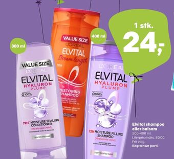 Kvickly Elvital shampoo tilbud