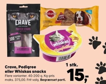 Kvickly Pedigree hundesnacks tilbud