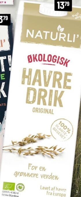 Løvbjerg Naturli' havredrik tilbud
