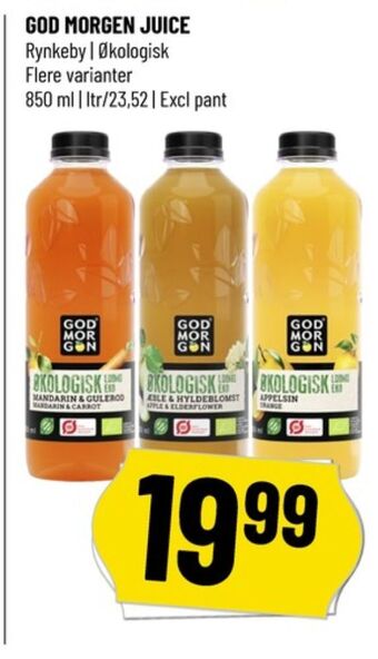 Løvbjerg Godmorgen æblejuice hyldeblomst tilbud