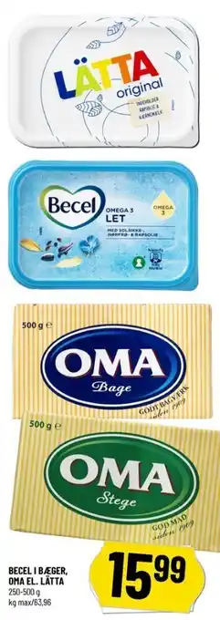 Løvbjerg Becel margarine-fast omega 3 let tilbud