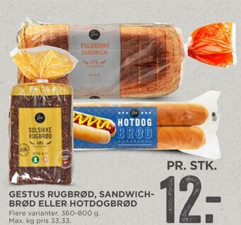 MENY Gestus sandwichbrød tilbud