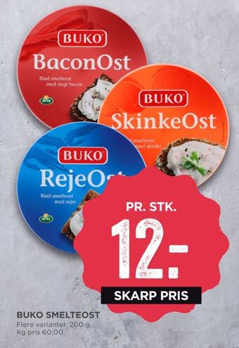 MENY Buko smelte smøreost rejeost tilbud