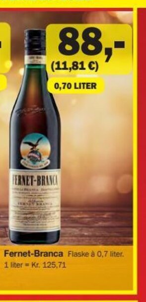 Købmandsgården Fernet-Branca tilbud