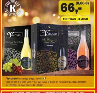Købmandsgården Verosso tilbud