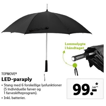 Lidl LED- Paraply tilbud