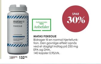 Matas Matas fiskeolie tilbud