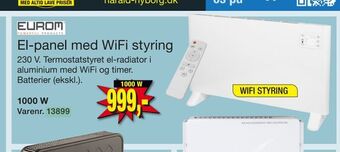Harald Nyborg El-panel med wifi styring tilbud