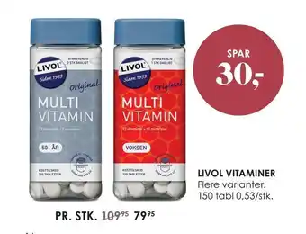 Matas Livol vitaminer tilbud