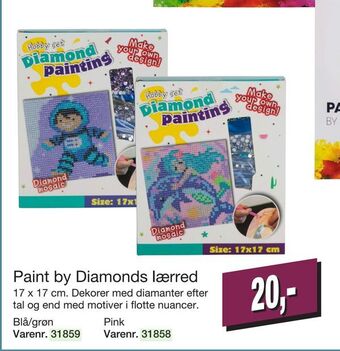 Paint by diamonds lærred