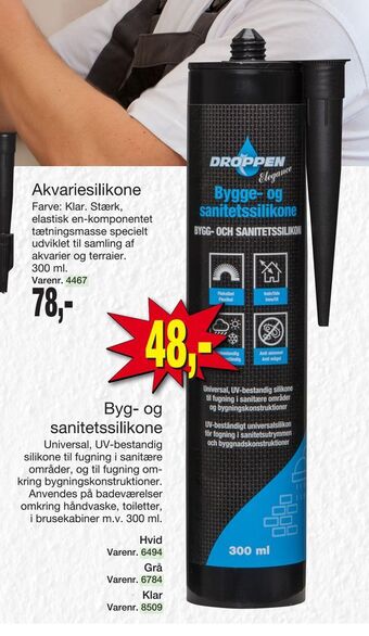 Harald Nyborg Byg- og sanitetssilikone tilbud