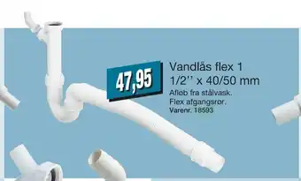 Harald Nyborg Vandlås flex 1 1/2'' x 40/50 mm tilbud