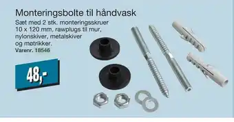 Harald Nyborg Monteringsbolte til håndvask tilbud