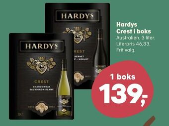 Kvickly Hardys crest i boks tilbud