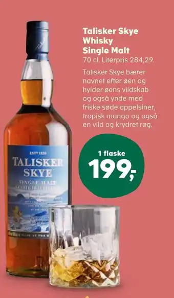 Kvickly Talisker skye whisky single malt tilbud