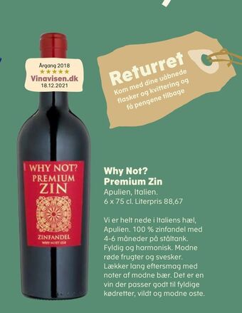 Kvickly Why not? premium zin tilbud