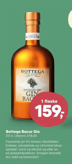 Kvickly Bottega bacur gin tilbud