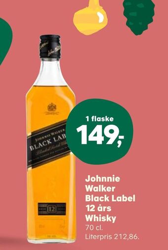Kvickly Johnnie walker black label 12 års whisky tilbud