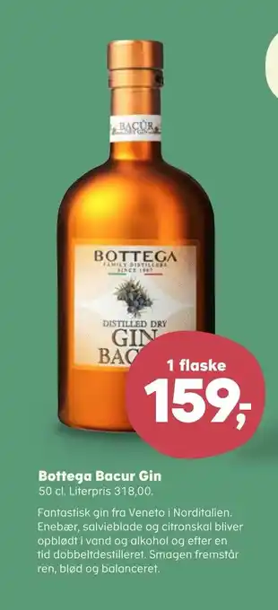 SuperBrugsen Bottega bacur gin tilbud