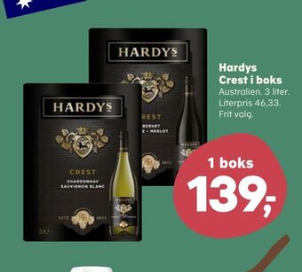 SuperBrugsen Hardys crest i boks tilbud