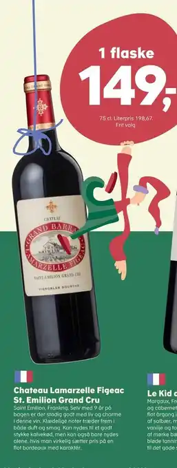 SuperBrugsen Chateau lamarzelle figeac st. emilion grand cru tilbud