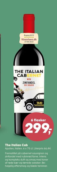 SuperBrugsen The italian cab tilbud