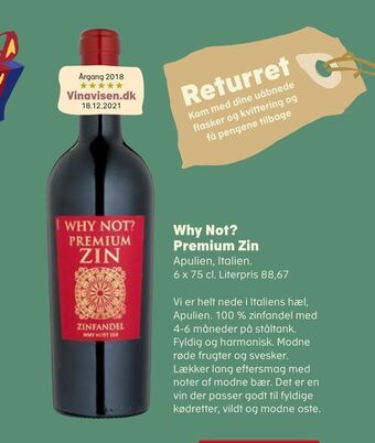 SuperBrugsen Why not? premium zin tilbud