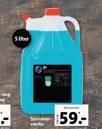 Lidl Sprinklervæske tilbud