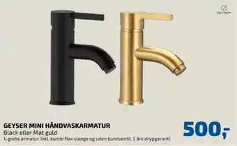Geyser håndvaskarmatur