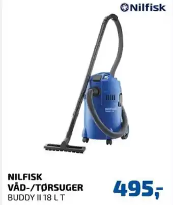 Davidsen Nilfisk våd-/ tør støvsuger tilbud