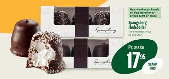 Min Købmand Spangsberg flødeboller klassisk tilbud