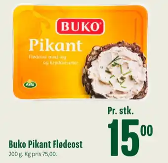 Min Købmand Buko flødeost grøn pikant tilbud