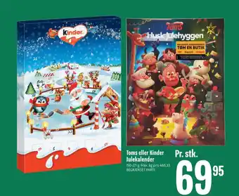 Min Købmand Toms julekalender tilbud