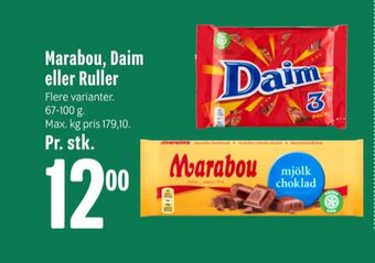 Min Købmand Daim chokoladebar tilbud
