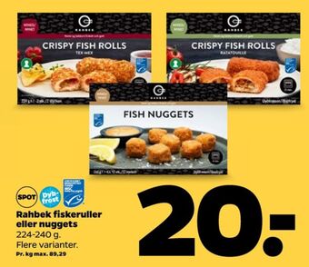 Netto Peka fiskenuggets tilbud