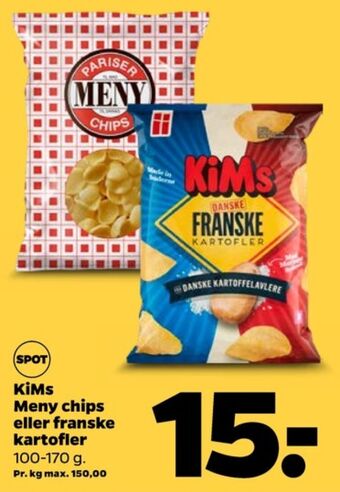 Netto Kims chips tilbud