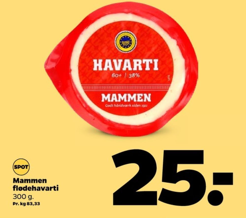Mammen havarti tilbud hos Netto