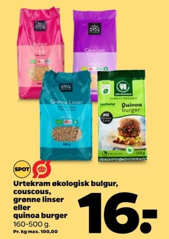 Netto Urtekram bulgur tilbud