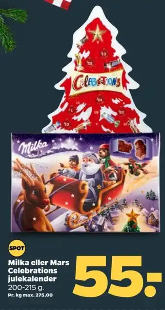 Netto Milka julekalender tilbud