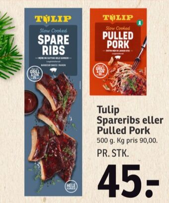 SPAR Tulip spareribs tilbud