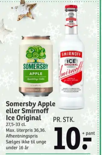 SPAR Smirnoff ice rtd-cider tilbud