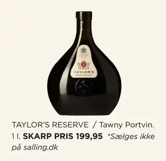 Taylor's reserve / tawny portvin