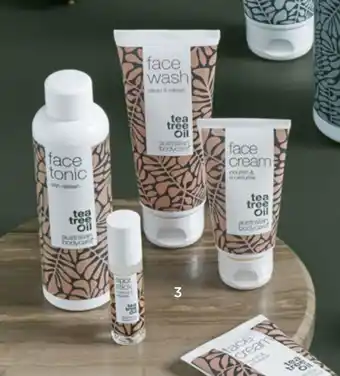 Australian bodycare 4 step face care. face wash face tonic, face cream og spot stick