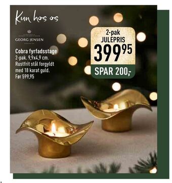 Imerco Cobra fyrfadsstage tilbud