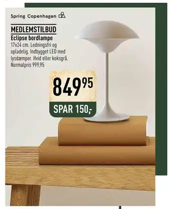 Imerco Eclipse bordlampe tilbud