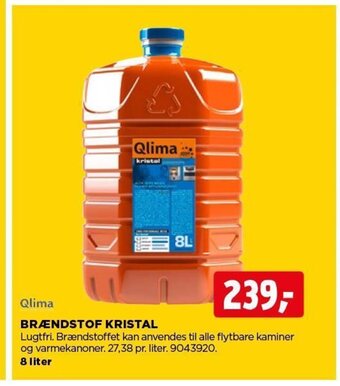 jem & fix Qlima Brændstof Kristal tilbud