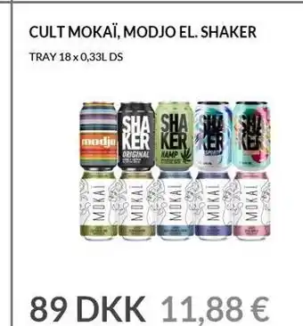 Nielsen's Discount Cult mokai, modjo el. shaker tilbud